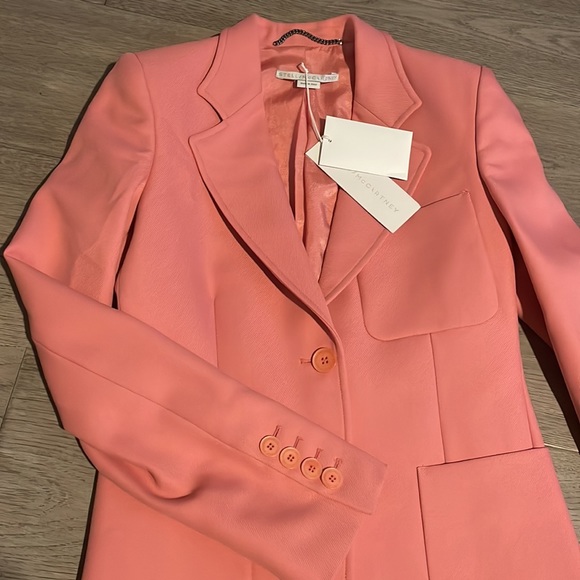 New STELLA MCCARTNEY Eleanor Jacket In Pink - Picture 9 of 14